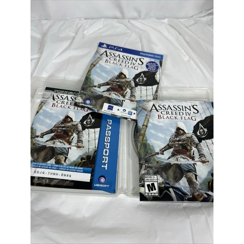 Assassin's Creed‎ IV Black Flag Sony PlayStation 3 PS3 Complete Pre-owned